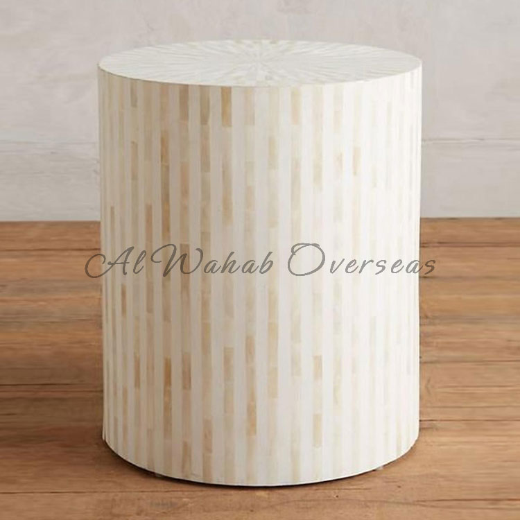 Bone Inlay Stool