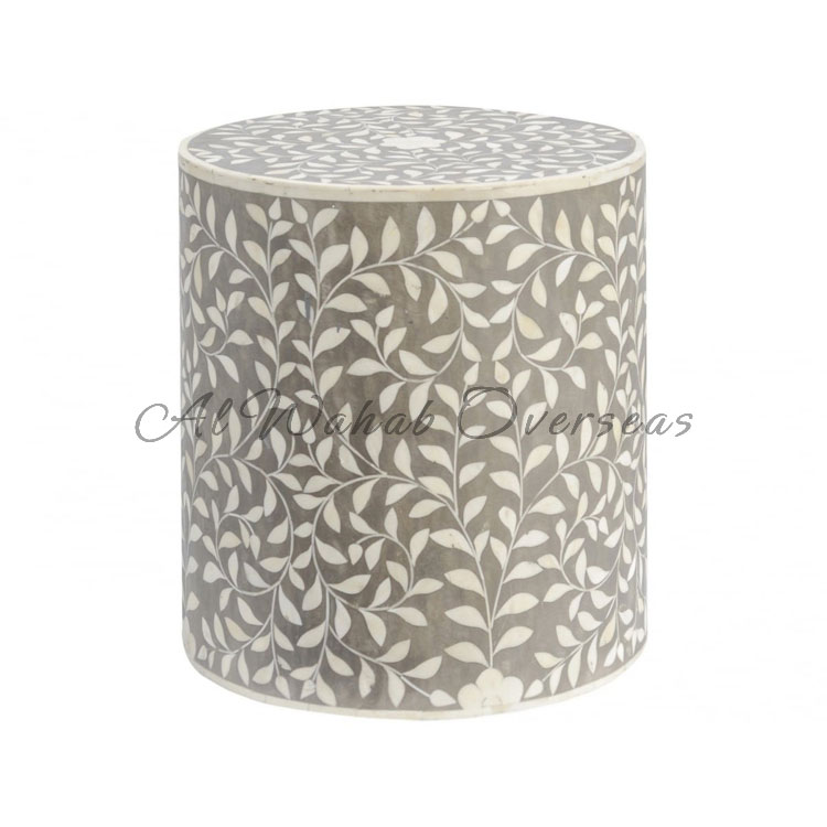 Bone Inlay Stool