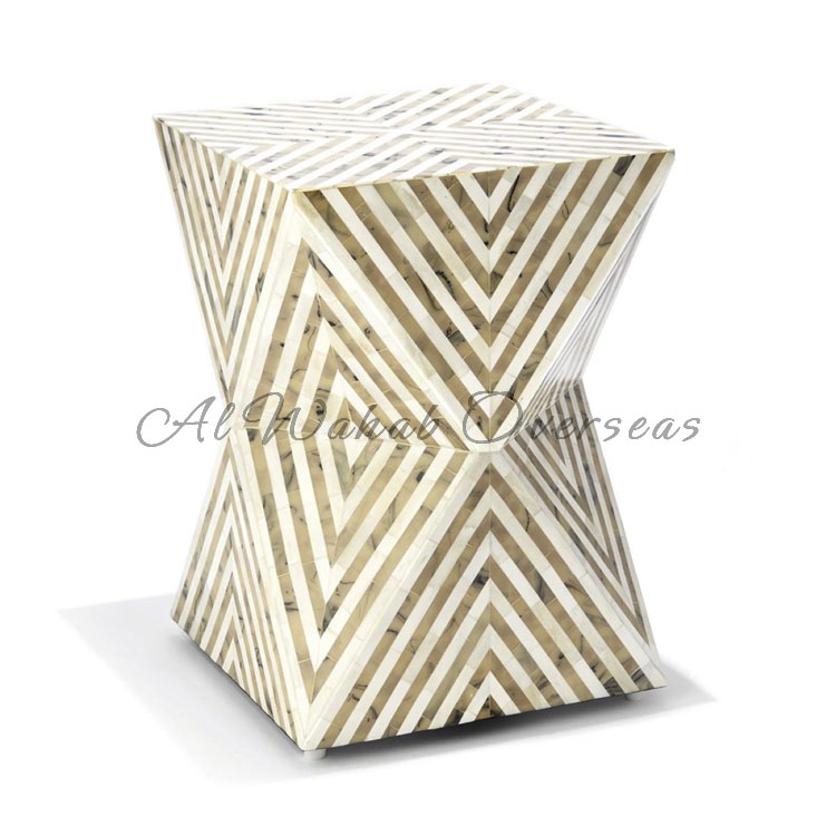 Bone Inlay Stool